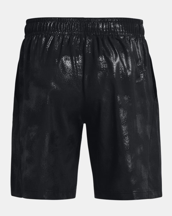Men's UA Tech™ Woven Emboss Shorts in Black image number 6